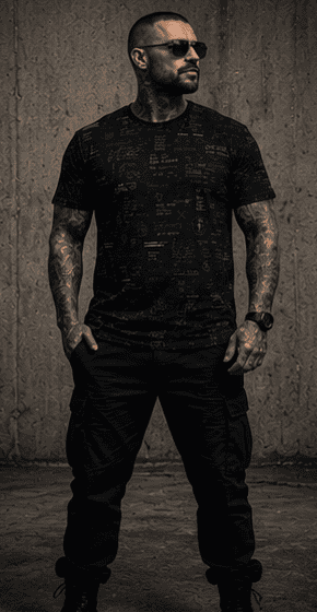 OUTSIDE SOCIETY 006 // BLACK LABEL AOP TEE