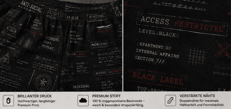 OS-006 | BLACK LABEL AOP SHIRT - PAINZONE Streetwear