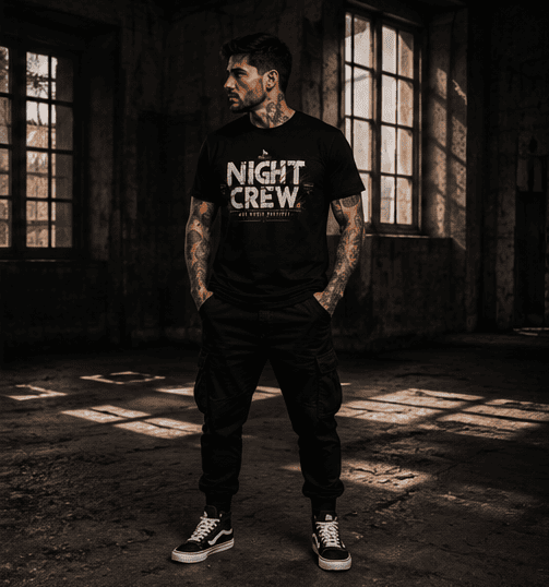 P5-003 | CHEMISE NIGHT CREW - PAINZONE™ Streetwear