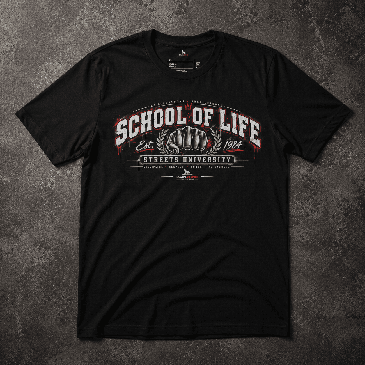 P5-005 | SCHOOL OF LIFE SHIRT - PAINZONE Streetwear