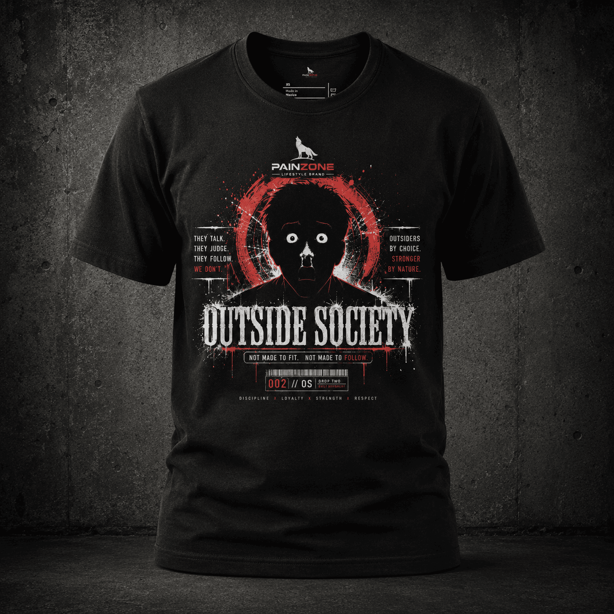 OS-001 | OUTSIDE SOCIETY SHIRT - PAINZONE™ Streetwear