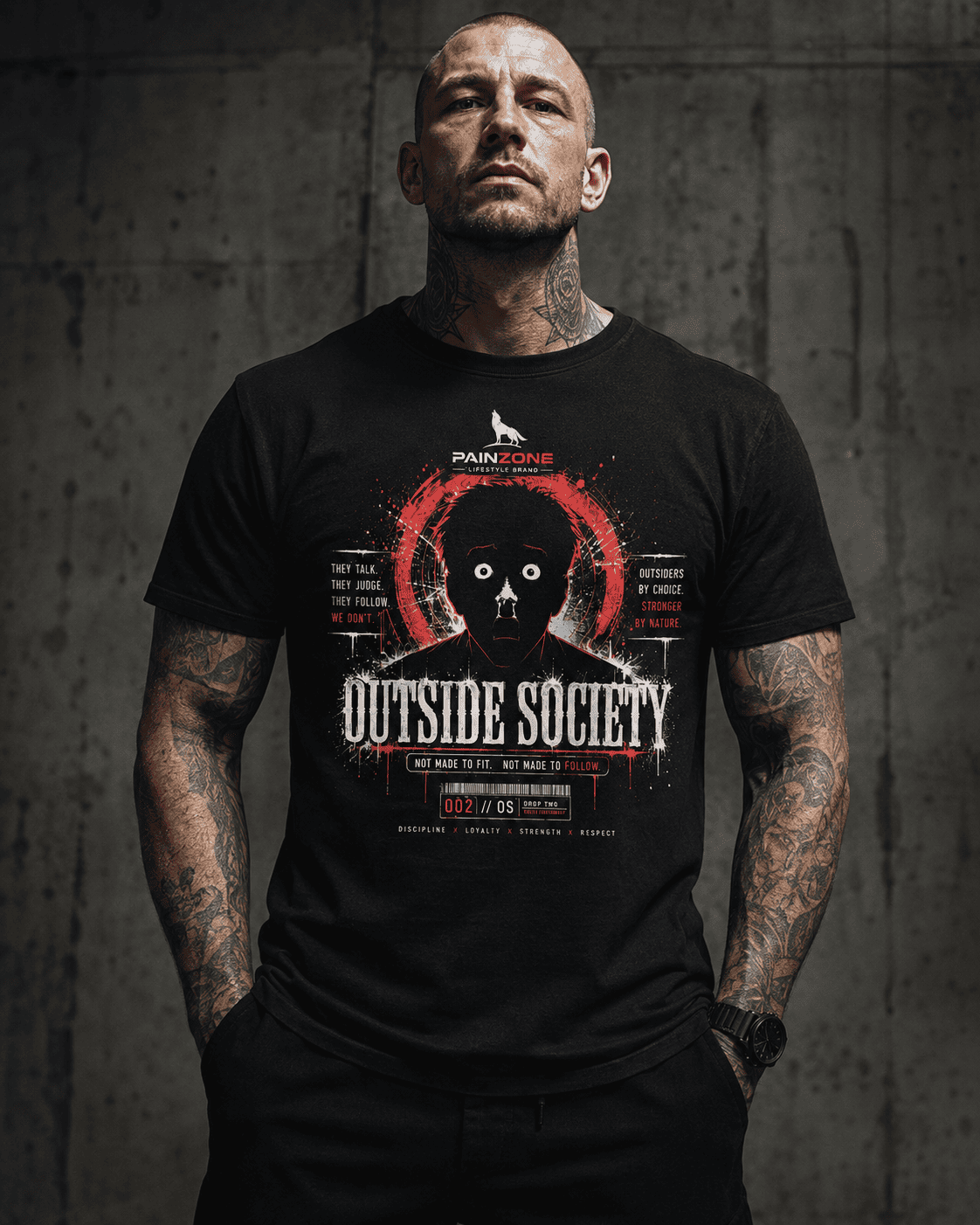 OS-001 | OUTSIDE SOCIETY SHIRT - PAINZONE™ Streetwear