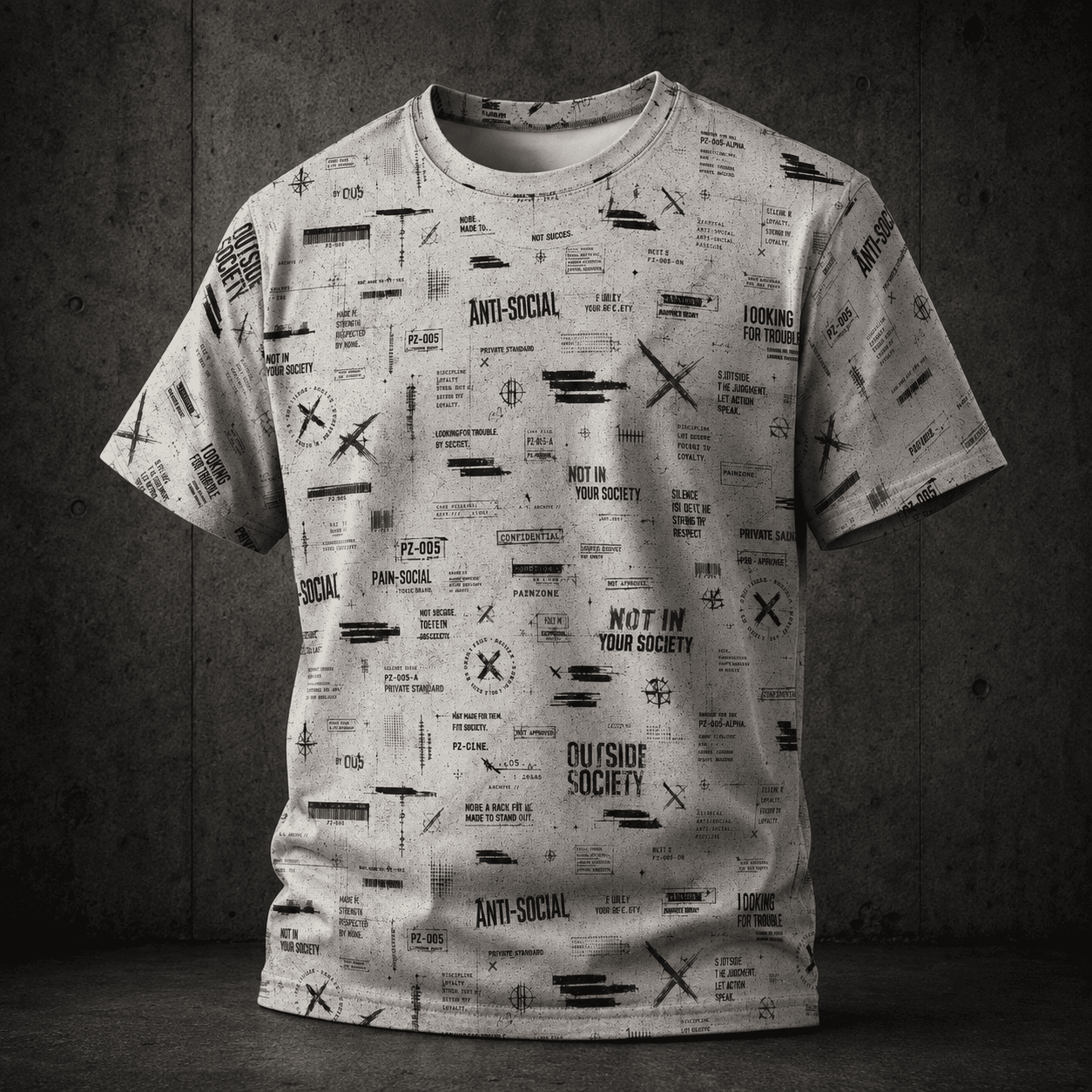 OS-005 | CHEMISE AOP STANDARD PRIVÉE - Streetwear PAINZONE™