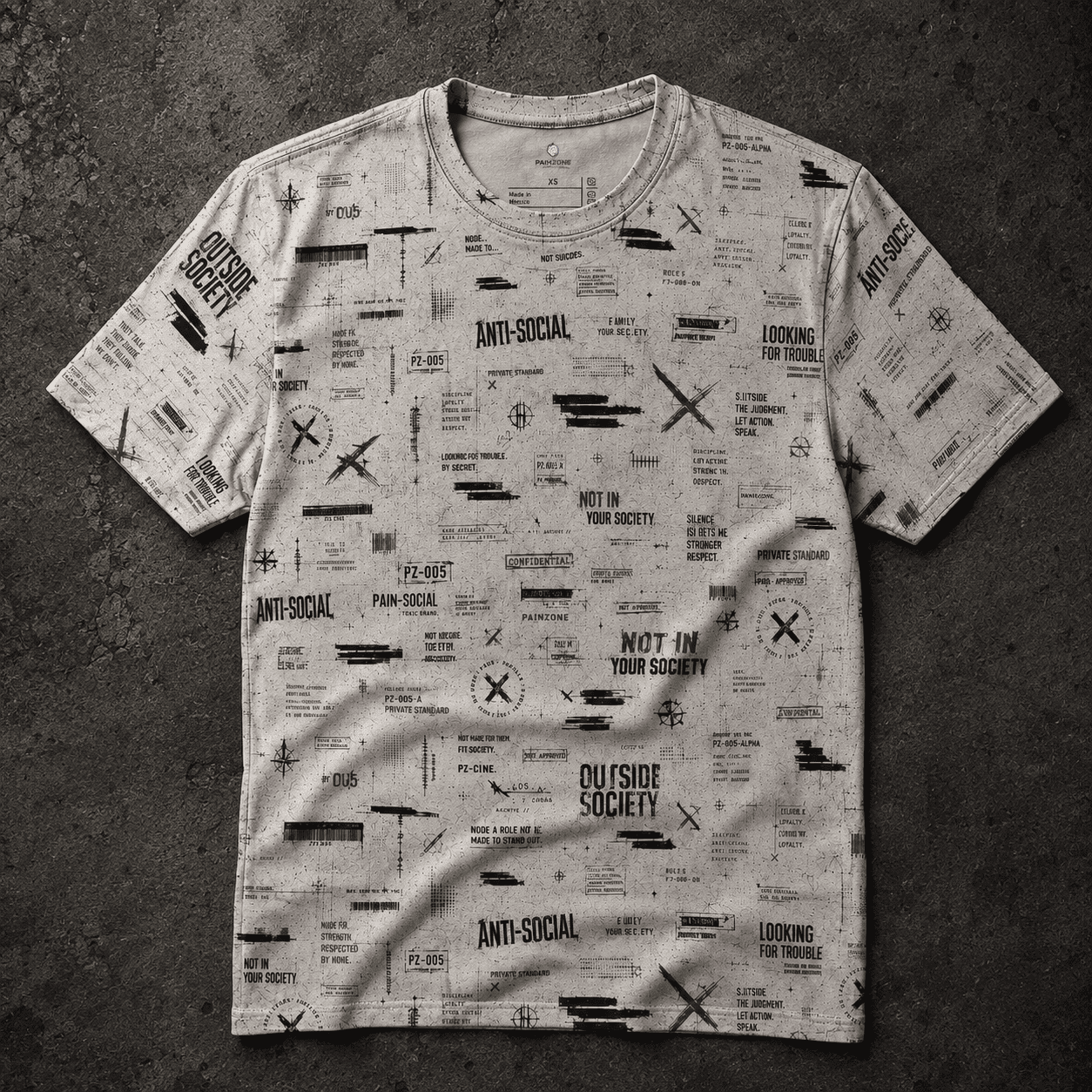OS-005 | CHEMISE AOP STANDARD PRIVÉE - Streetwear PAINZONE™