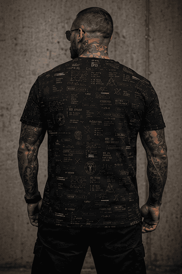 OS-006 | BLACK LABEL AOP SHIRT - PAINZONE Streetwear