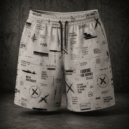 OS-003 | PRIVATE STANDARD SHORTS - PAINZONE Streetwear