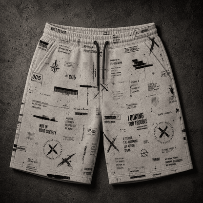 OS-003 | PRIVATE STANDARD SHORTS - PAINZONE Streetwear