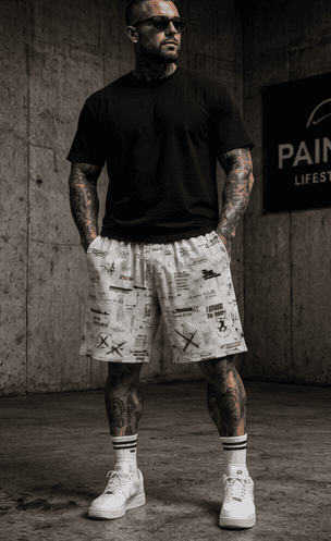 OS-003 | PRIVATE STANDARD SHORTS - PAINZONE Streetwear