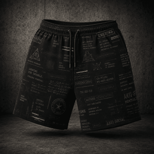 OUTSIDE SOCIETY 004 // BLACK FILES SHORTS