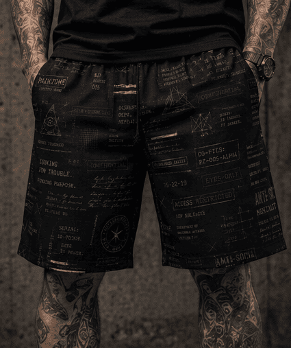 OUTSIDE SOCIETY 004 // BLACK FILES SHORTS