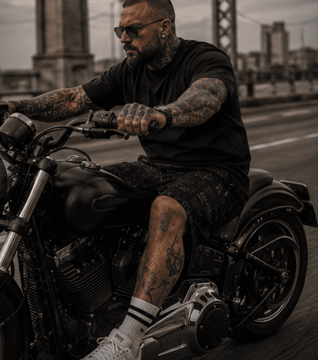 OS-004 | BLACK FILES SHORTS - PAINZONE Streetwear