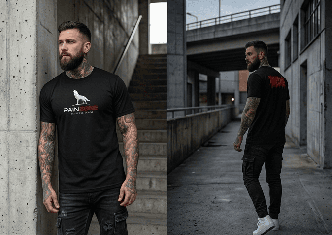 EC-005 | SIGNATURE BACKPRINT SHIRT - PAINZONE™ Streetwear